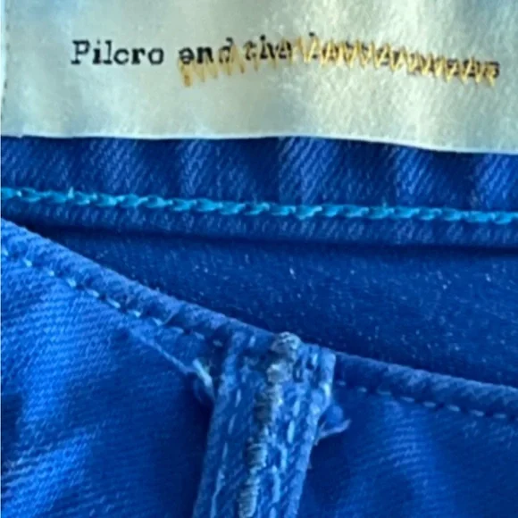 Pilcro & The Letterpress Anthropologie Denim Shorts Size 26 Cobalt Blue - Picture 3 of 9